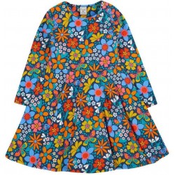 frugi - Bio Kinder Jersey Kleid "FRUGI-Sofia" mit Retro Blumen-Allover