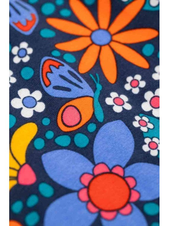 frugi - Bio Kinder Jersey Kleid "FRUGI-Sofia" mit Retro Blumen-Allover