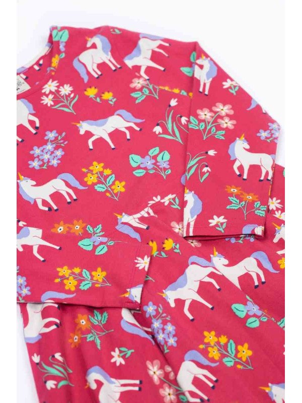 frugi - Bio Kinder Jersey Kleid "FRUGI-Sofia" mit Einhorn-Allover