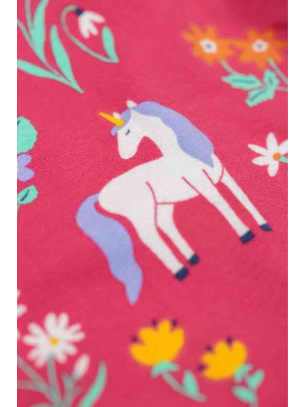 frugi - Bio Kinder Leggings "Libby" mit Einhorn-Allover