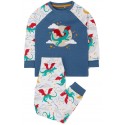 frugi - Bio Kinder Schlafanzug "FRUGI-Jamie Jim Jams" mit Drachen-Applikation