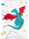 frugi - Bio Kinder Schlafanzug "FRUGI-Jamie Jim Jams" mit Drachen-Applikation