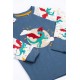 frugi - Bio Kinder Schlafanzug "FRUGI-Jamie Jim Jams" mit Drachen-Applikation