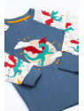 frugi - Bio Kinder Schlafanzug "FRUGI-Jamie Jim Jams" mit Drachen-Applikation