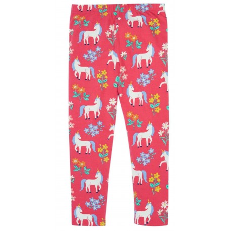 frugi - Bio Kinder Leggings "Libby" mit Einhorn-Allover
