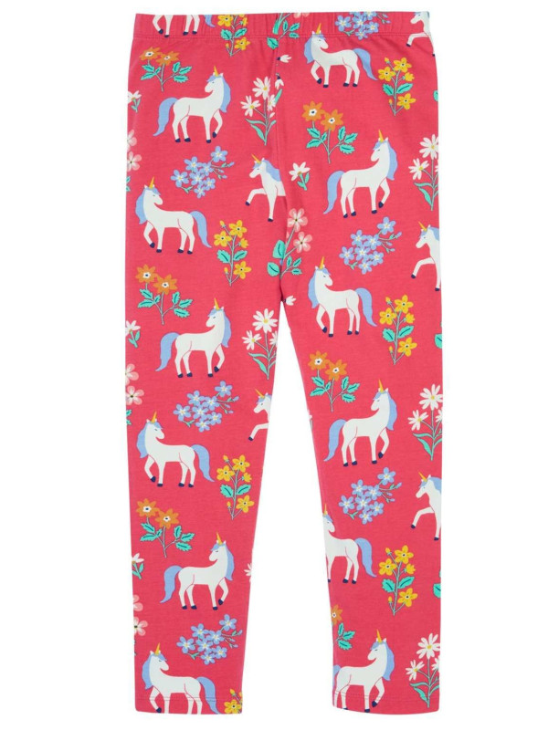 frugi - Bio Kinder Leggings "Libby" mit Einhorn-Allover