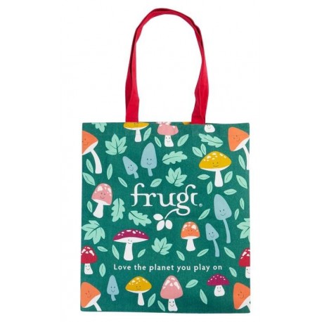 frugi - Bio Tragetasche mit Pilz-Allover, ca. 38 cm x 42 cm
