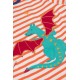 frugi - Bio Kinder Langarmshirt "Bobby" mit Drachen-Applikation und Streifen