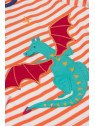 frugi - Bio Kinder Langarmshirt "Bobby" mit Drachen-Applikation und Streifen