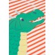 frugi - Bio Kinder Langarmshirt "FRUGI-Discovery" mit Drachen-Applikation und Streifen