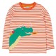 frugi - Bio Kinder Langarmshirt "FRUGI-Discovery" mit Drachen-Applikation und Streifen