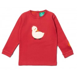 Little Green Radicals - Bio Kinder Langarmshirt mit Enten-Applikation