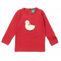 Little Green Radicals - Bio Kinder Langarmshirt mit Enten-Applikation