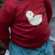 Little Green Radicals - Bio Kinder Langarmshirt mit Enten-Applikation