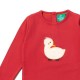 Little Green Radicals - Bio Kinder Langarmshirt mit Enten-Applikation