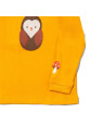 Little Green Radicals - Bio Kinder Langarmshirt mit Eulen-Applikation