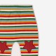 Little Green Radicals - Bio Kinder Jersey Hose mit Streifen und Sternen-Patches