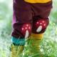 Little Green Radicals - Bio Kinder Jersey Hose mit Fliegenpilz-Patches