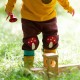 Little Green Radicals - Bio Kinder Jersey Hose mit Fliegenpilz-Patches