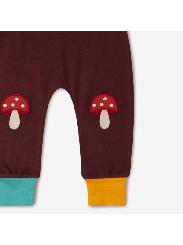 Little Green Radicals - Bio Kinder Jersey Hose mit Fliegenpilz-Patches