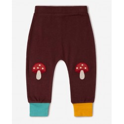 Little Green Radicals - Bio Kinder Jersey Hose mit Fliegenpilz-Patches