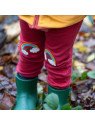 Little Green Radicals - Bio Kinder Jersey Hose mit Regenbogen-Patches