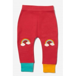 Little Green Radicals - Bio Kinder Jersey Hose mit Regenbogen-Patches