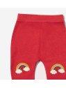 Little Green Radicals - Bio Kinder Jersey Hose mit Regenbogen-Patches
