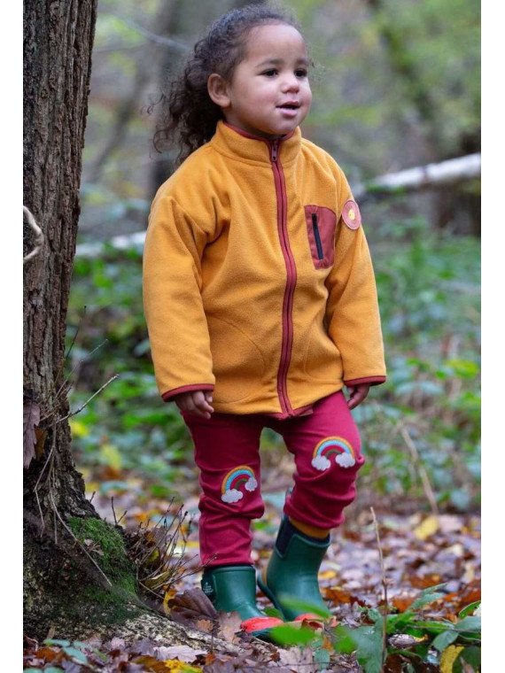 Little Green Radicals - Bio Kinder Jersey Hose mit Regenbogen-Patches