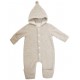 maximo - Bio Baby Fleece Overall mit Kapuze, Wolle, düne