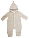 maximo - Bio Baby Fleece Overall mit Kapuze, Wolle, düne