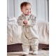 maximo - Bio Baby Fleece Overall mit Kapuze, Wolle, düne