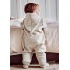 maximo - Bio Baby Fleece Overall mit Kapuze, Wolle, düne