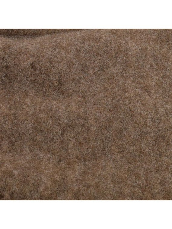 maximo - Bio Baby Fleece Overall mit Kapuze, Wolle, braunmeliert