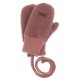 maximo - Bio Kinder Fleece Handschuhe mit Daumen, Wolle, heiderosemeliert