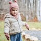 maximo - Bio Kinder Fleece Handschuhe mit Daumen, Wolle, heiderosemeliert