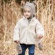 maximo - Bio Kinder Fleece Handschuhe mit Daumen, Wolle, braunmeliert