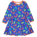 Toby tiger - Bio Kinder Skaterkleid mit Eichhörnchen-Allover