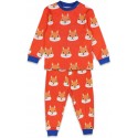 Toby tiger - Bio Kinder Schlafanzug mit Eichhörnchen-Allover