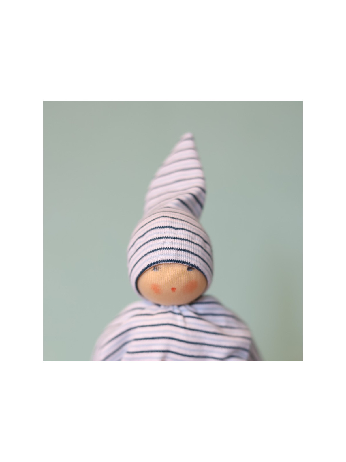 Nanchen Natur - Bio Baby Greifling Betthüpfer 24cm, blau