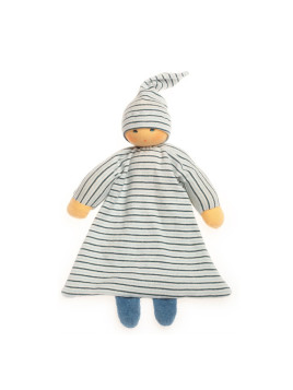 Nanchen Natur - Bio Baby Greifling Betthüpfer 24cm, blau