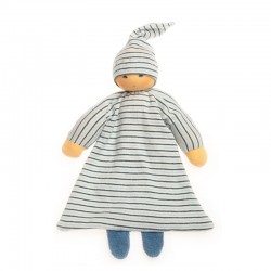 Nanchen Natur - Bio Baby Greifling Betthüpfer 24cm, blau