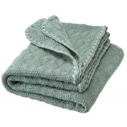 disana - Bio Baby Decke, Wolle, jade 80x100 cm