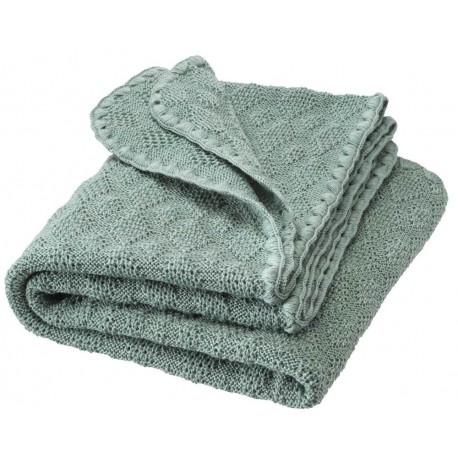 disana - Bio Baby Decke, Wolle, jade 80x100 cm