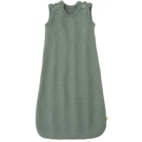 disana - Bio Baby Strick Schlafsack, Wolle, jade