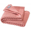 disana - Bio Baby Waben-Strickdecke, Wolle, softpink 80x100 cm