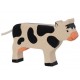 HOLZTIGER - Holzfigur Kuh, stehend, schwarz, ca. 16 x 2,8 x 10 cm