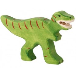 HOLZTIGER - Holzfigur Tyrannosaurus Rex, ca. 14,7 x 2,3 x 9,5 cm