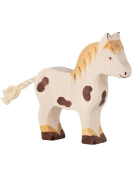 HOLZTIGER - Holzfigur Pony, ca. 11,5 x 2,8 x 12 cm
