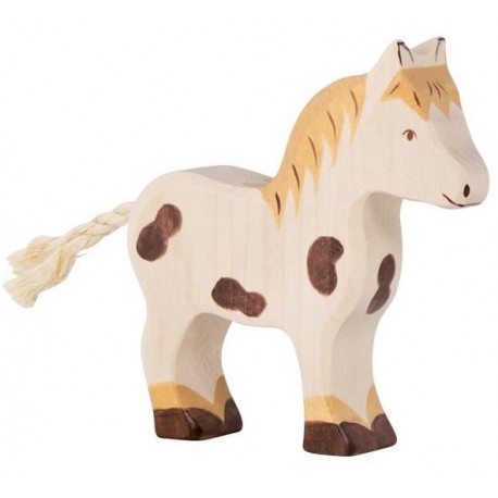 HOLZTIGER - Holzfigur Pony, ca. 11,5 x 2,8 x 12 cm
